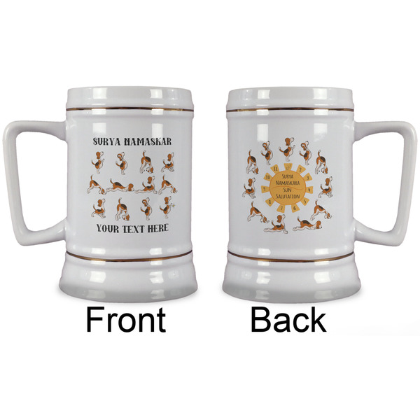 Yoga Dogs Sun Salutations Beer Stein - Approval