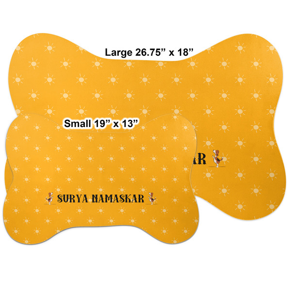 Yoga Dogs Sun Salutations Bone Shaped Mat Comparison