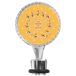 Yoga Dogs Sun Salutations Wine Bottle Stopper