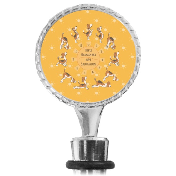 Yoga Dogs Sun Salutations Bottle Stopper Main View