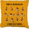 Yoga Dogs Sun Salutations Burlap Pillow 22"