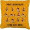 Yoga Dogs Sun Salutations Faux-Linen Throw Pillow 20" (Personalized)