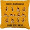Yoga Dogs Sun Salutations Burlap Pillow 24"