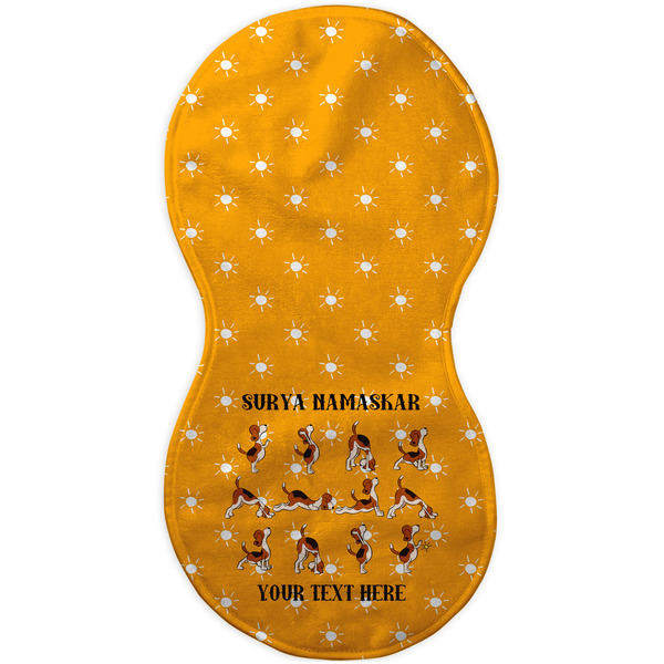 Yoga Dogs Sun Salutations Burp Peanut Shaped Flat