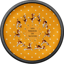 Yoga Dogs Sun Salutations Cabinet Knob (Black)