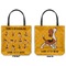 Yoga Dogs Sun Salutations Canvas Tote - Front and Back