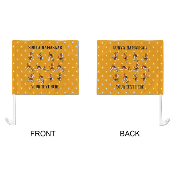 Yoga Dogs Sun Salutations Car Flag - Large - APPROVAL