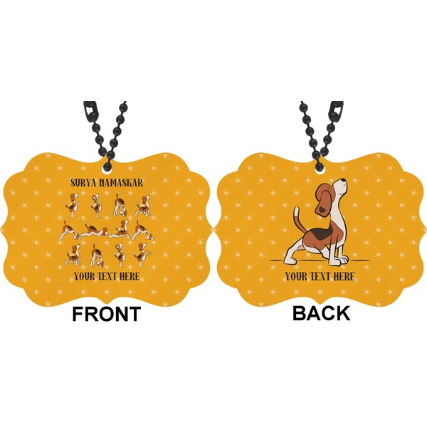 Yoga Dogs Sun Salutations Car Ornament (Approval)