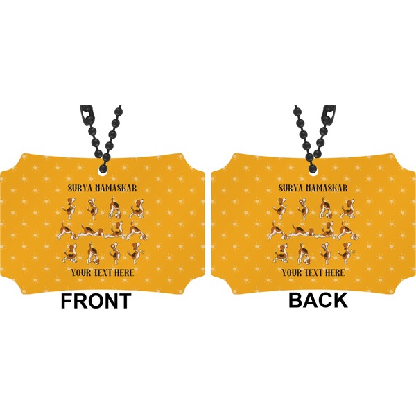 Yoga Dogs Sun Salutations Car Ornament - Berlin (Approval)