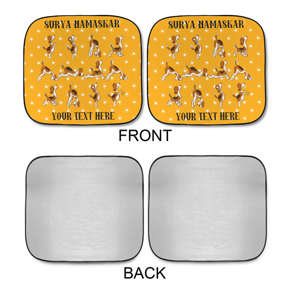 Yoga Dogs Sun Salutations Car Sun Shades - APPROVAL