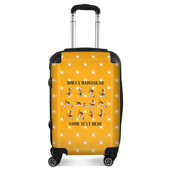 Custom Yoga Dogs Sun Salutations Suitcase (Personalized)