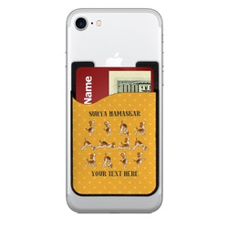 Yoga Dogs Sun Salutations 2-in-1 Cell Phone Credit Card Holder & Screen Cleaner (Personalized)