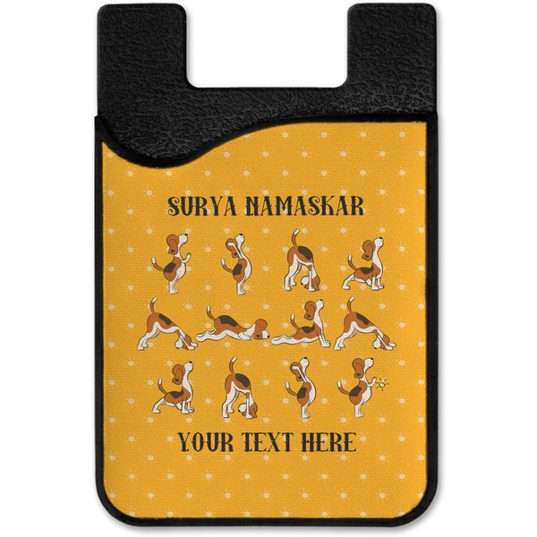 Yoga Dogs Sun Salutations Cell Phone Credit Card Holder