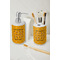 Yoga Dogs Sun Salutations Ceramic Bathroom Accessories - LIFESTYLE (toothbrush holder & soap dispenser)