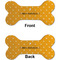 Yoga Dogs Sun Salutations Ceramic Flat Ornament - Bone Front & Back (APPROVAL)