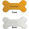 Yoga Dogs Sun Salutations Ceramic Flat Ornament - Bone Front & Back Single Print (APPROVAL)