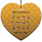 Yoga Dogs Sun Salutations Heart Ceramic Ornament w/ Name or Text