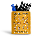 Yoga Dogs Sun Salutations Ceramic Pen Holder