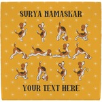 Yoga Dogs Sun Salutations Ceramic Tile Hot Pad (Personalized)