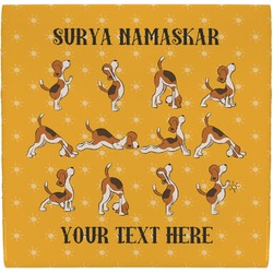 Yoga Dogs Sun Salutations Ceramic Tile Hot Pad (Personalized)
