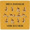 Yoga Dogs Sun Salutations Ceramic Tile Hot Pad (Personalized)