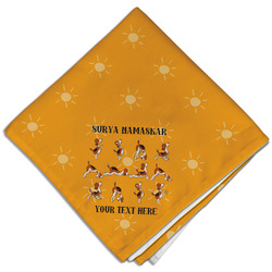 Yoga Dogs Sun Salutations Cloth Dinner Napkin - Single w/ Name or Text