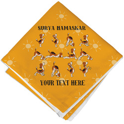 Yoga Dogs Sun Salutations Cloth Napkin w/ Name or Text