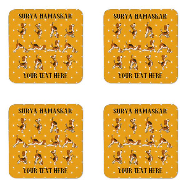 Yoga Dogs Sun Salutations Coaster Set - APPROVAL