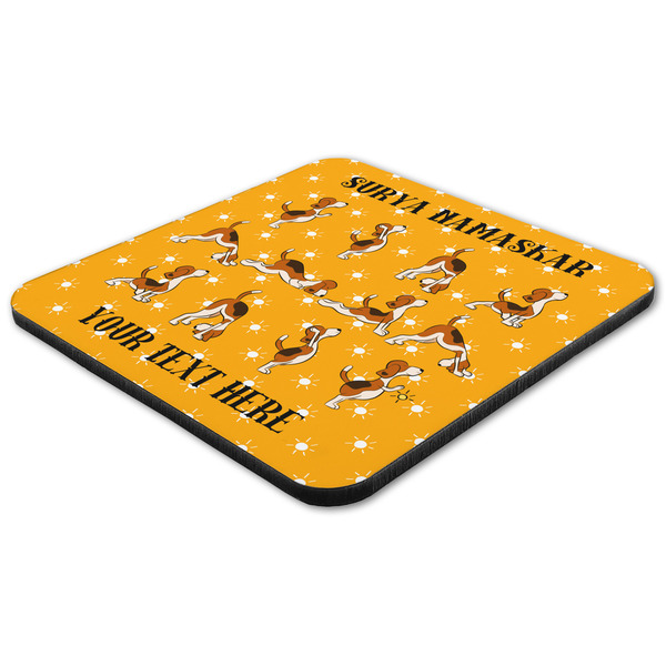 Yoga Dogs Sun Salutations Coaster Set - FLAT (one)