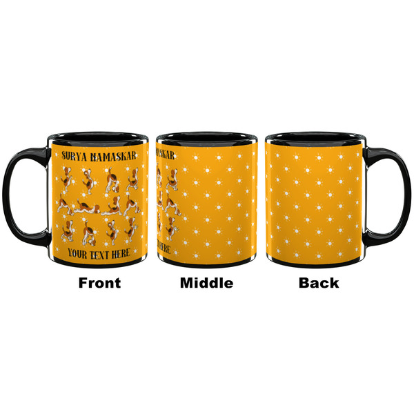 Yoga Dogs Sun Salutations Coffee Mug - 11 oz - Black APPROVAL