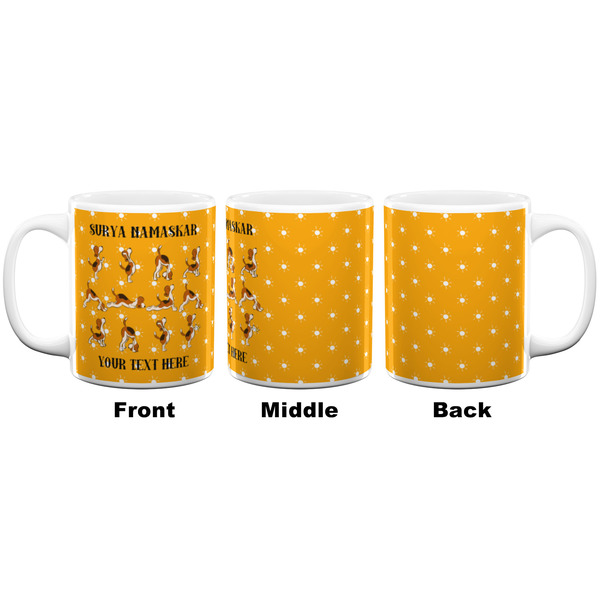 Yoga Dogs Sun Salutations Coffee Mug - 11 oz - White APPROVAL