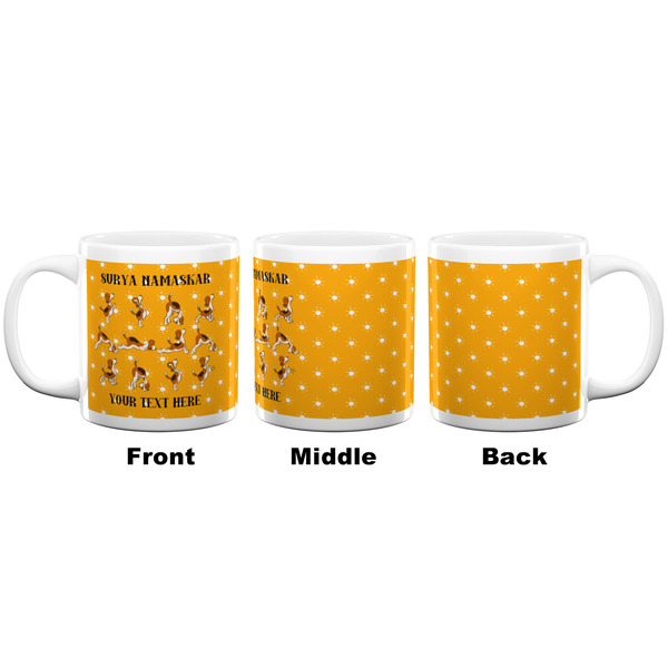 Yoga Dogs Sun Salutations Coffee Mug - 20 oz - White APPROVAL