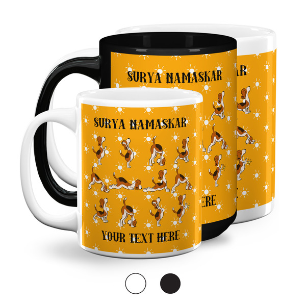 Yoga Dogs Sun Salutations Coffee Mugs Main