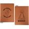 Yoga Dogs Sun Salutations Cognac Leatherette Portfolios with Notepad - Large - Double Sided - Apvl