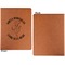 Yoga Dogs Sun Salutations Cognac Leatherette Portfolios with Notepad - Large - Single Sided - Apvl