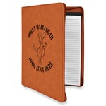 Yoga Dogs Sun Salutations Leatherette Zipper Portfolio with Notepad (Personalized)