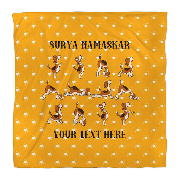 Yoga Dogs Sun Salutations Comforter - Queen - Front