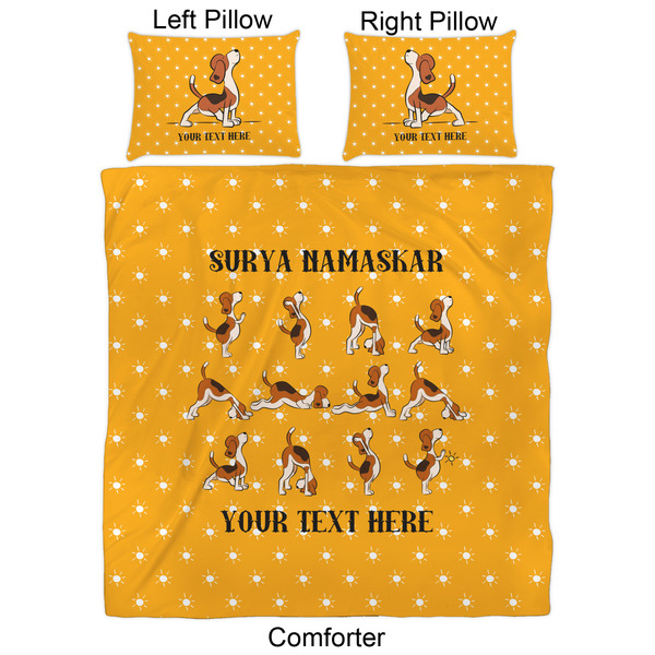 Yoga Dogs Sun Salutations Comforter Set - Queen - Approval