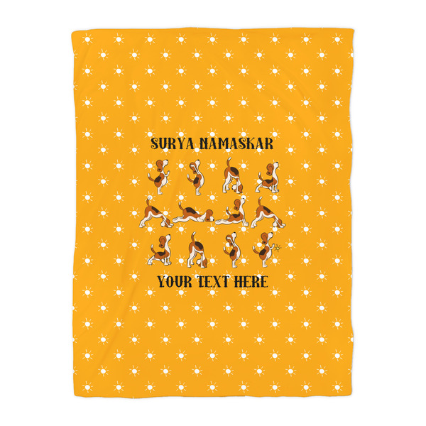 Yoga Dogs Sun Salutations Comforter - Twin - Front