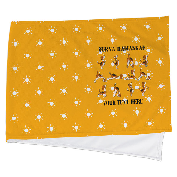 Custom Yoga Dogs Sun Salutations Cooling Towel (Personalized)