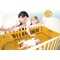 Yoga Dogs Sun Salutations Crib - Baby and Parents