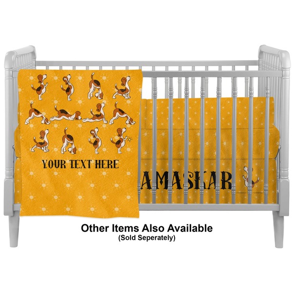 Yoga Dogs Sun Salutations Crib - Profile Sold Seperately