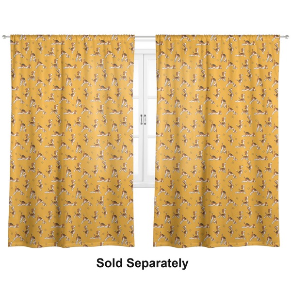 Yoga Dogs Sun Salutations Curtains