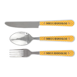 Yoga Dogs Sun Salutations Cutlery Set (Personalized)