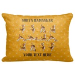 Yoga Dogs Sun Salutations Decorative Baby Pillowcase - 16"x12" (Personalized)
