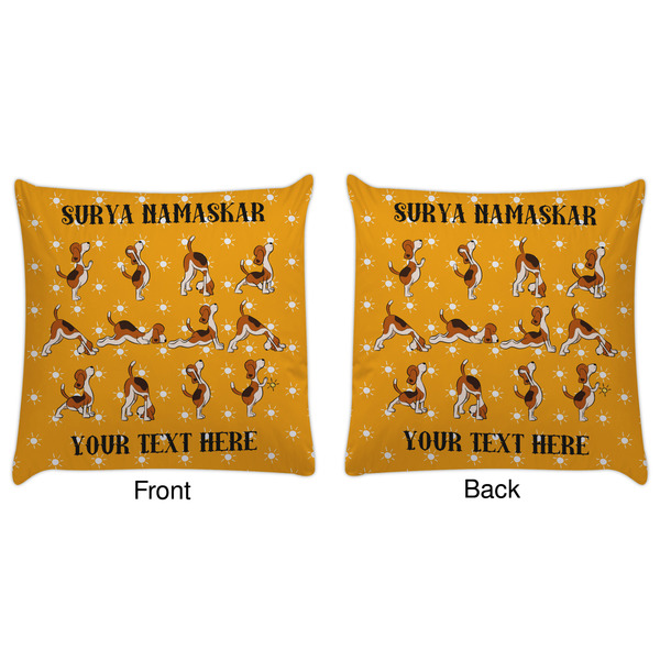 Yoga Dogs Sun Salutations Decorative Pillow Case - Approval