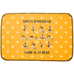 Yoga Dogs Sun Salutations Dish Drying Mat (Personalized)