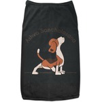 Yoga Dogs Sun Salutations Black Pet Shirt (Personalized)