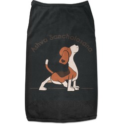 Yoga Dogs Sun Salutations Black Pet Shirt (Personalized)