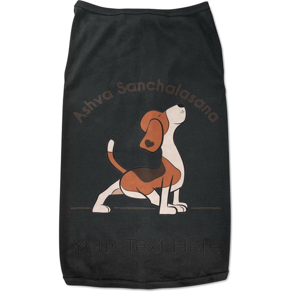 Custom Yoga Dogs Sun Salutations Black Pet Shirt (Personalized)